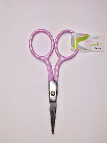 Embroidery Scissors - Pink Spotted